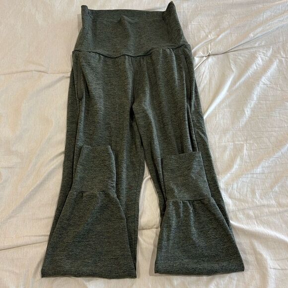 Aerie Fold-Over Oversized Jogger Legging Sweatpants – Gray, Size XS - Picture 1 of 2